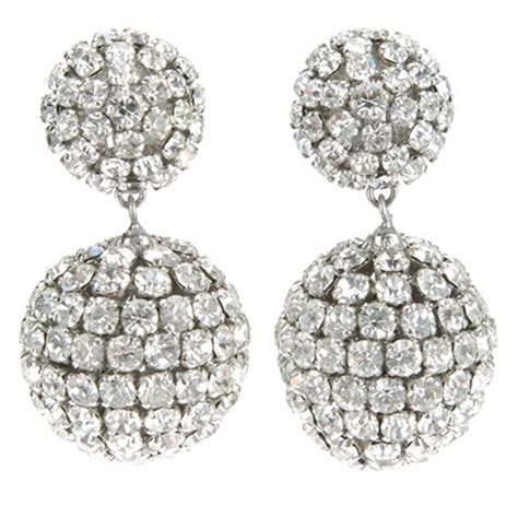 christian dior ohrringe swarovski 1966|Christian Dior Glamour Crystal Earrings 1966 .